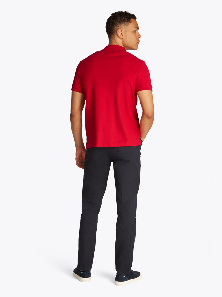 Red TH Monogram Polo Shirt  Men