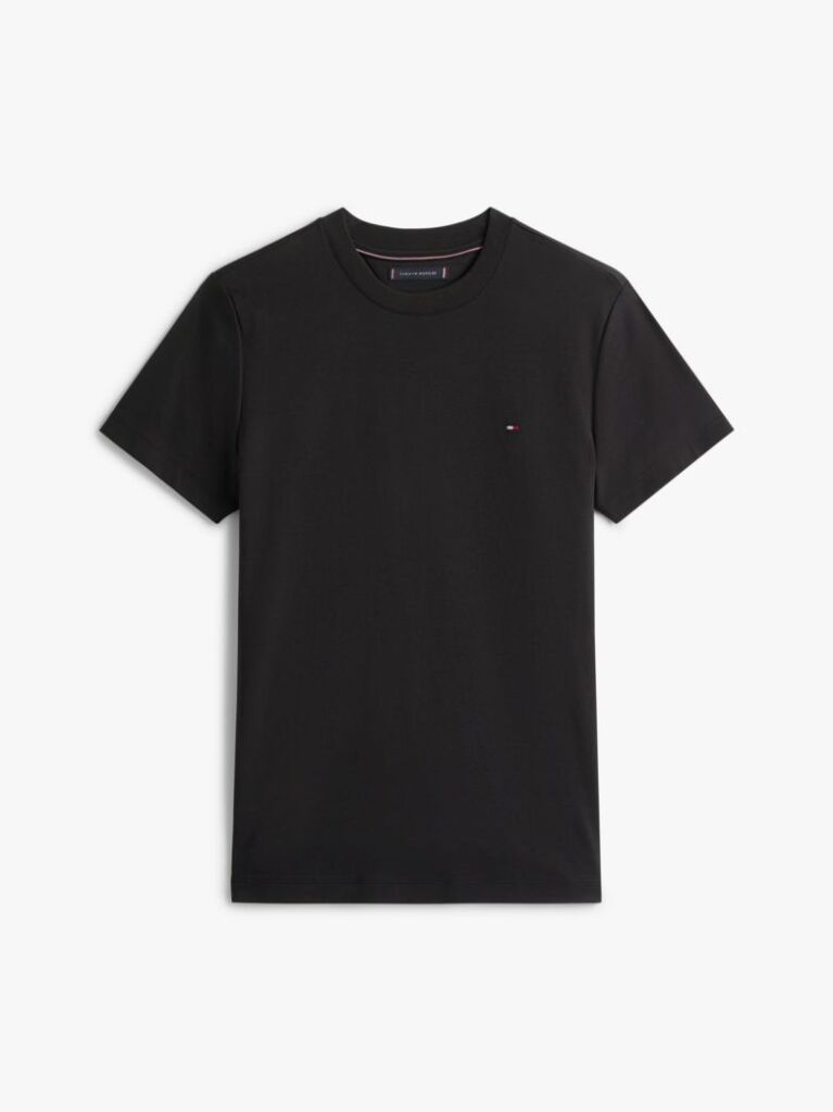 Μαύρο Slim T-Shirt Με Κεντητό Σημαιάκι  Άνδρες