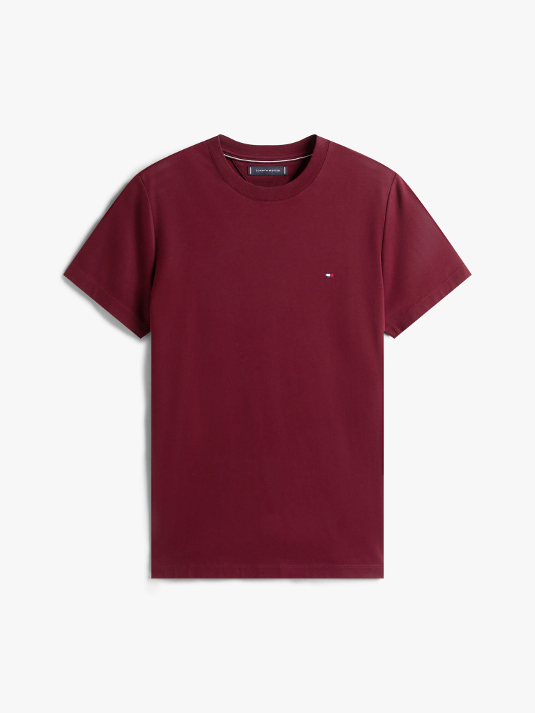 Red Flag Embroidery Interlock Slim Fit T-Shirt  Men