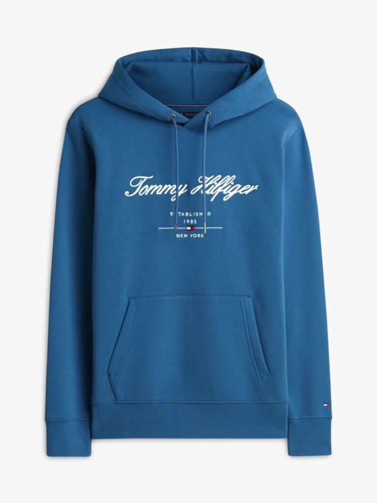 Μπλε Hoodie Με Λογότυπο  Άνδρες