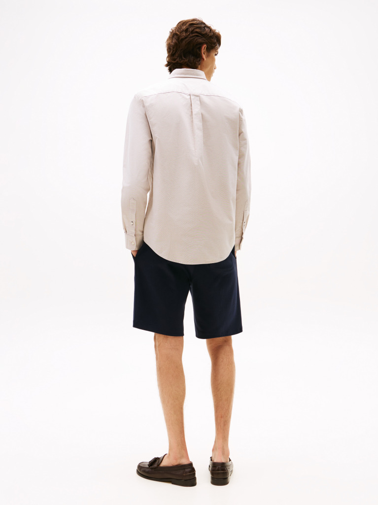 Beige Heritage Regular Fit Oxford Shirt  Men