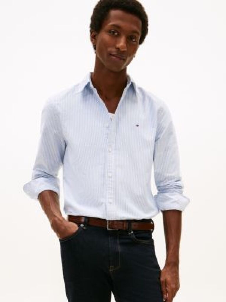 Multi Heritage Stripe Regular Fit Oxford Shirt  Men