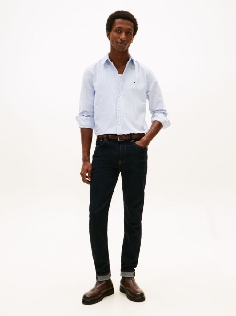 Multi Heritage Stripe Regular Fit Oxford Shirt  Men