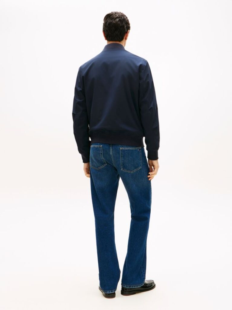 Blue Lightweight Relaxed Bomber Jacket  Men