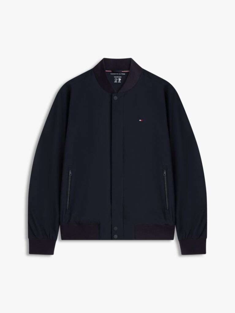 Blue Lightweight Relaxed Bomber Jacket  Men