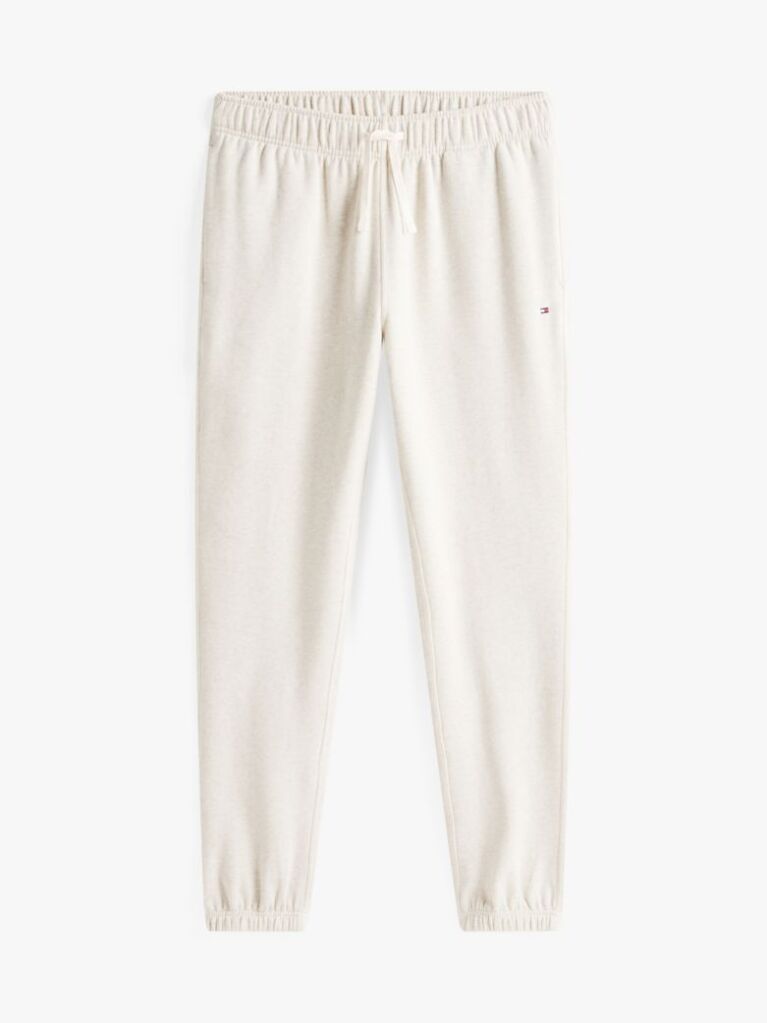 Beige Cuffed Leg Fleece Joggers  Men