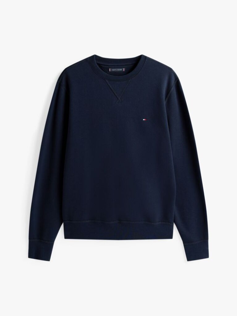 Μπλε Φούτερ Fleece Με Κλασική Λαιμόκοψη  Άνδρες