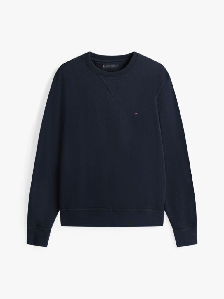 Μπλε Φούτερ Fleece Με Κλασική Λαιμόκοψη  Άνδρες