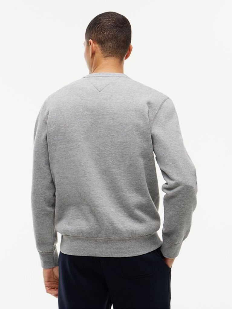 Grey Fleece Crew Neck Sweatshirt  Men