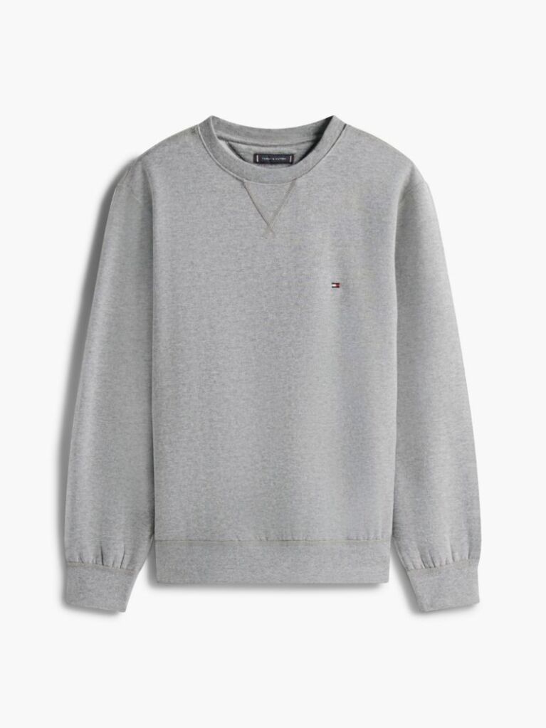 Grey Fleece Crew Neck Sweatshirt  Men