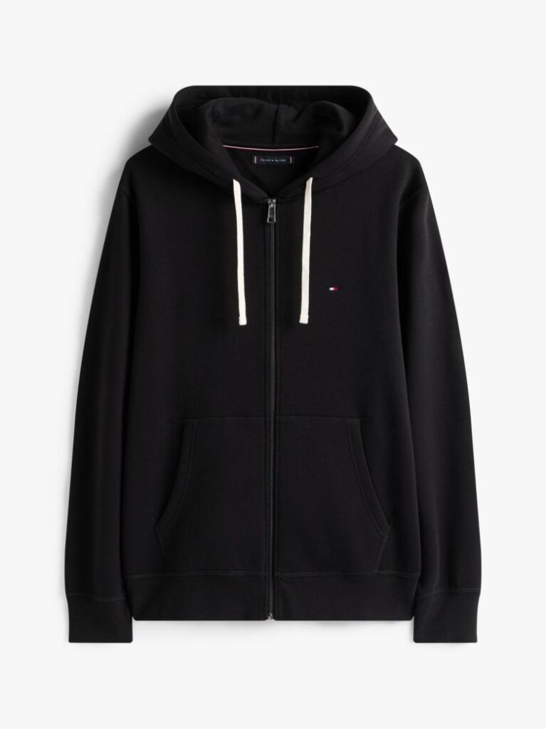 Μαύρο Hoody Fleece Με Φερμουάρ  Άνδρες