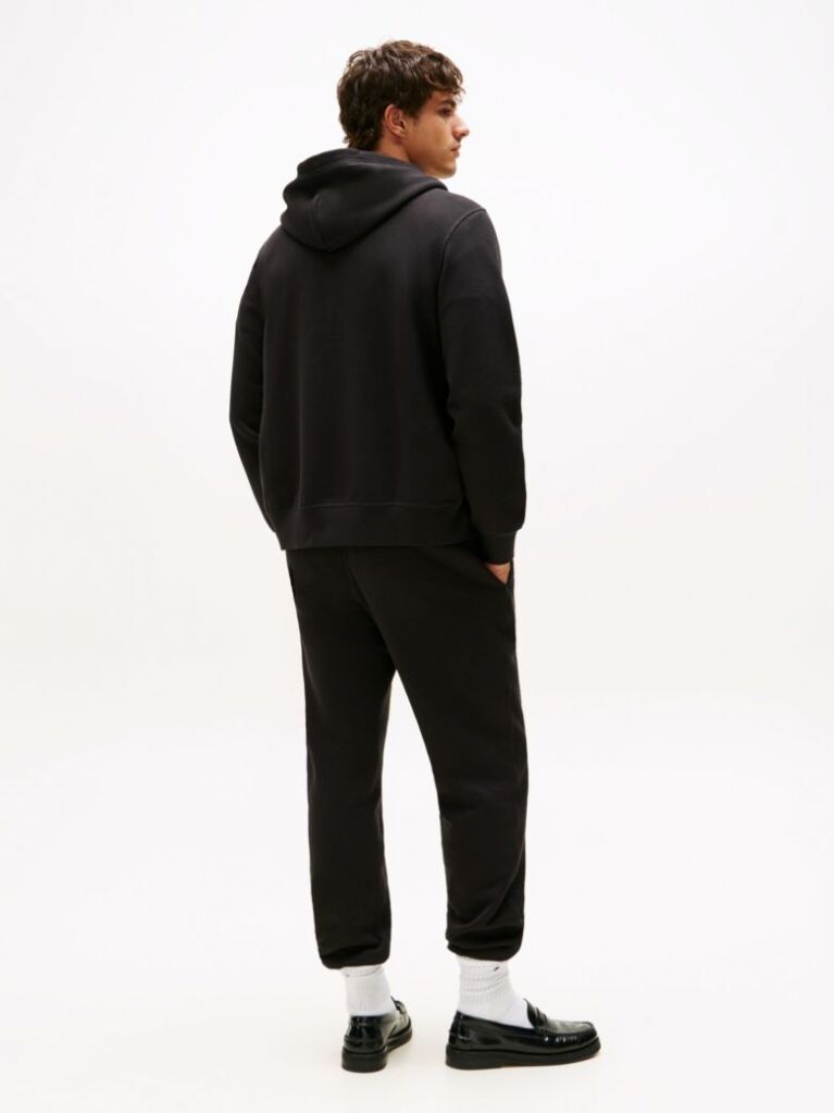 Μαύρο Hoody Fleece Με Φερμουάρ  Άνδρες