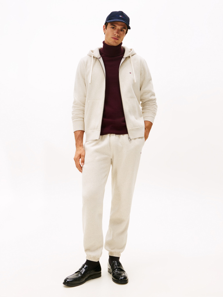 Μπεζ Hoody Fleece Με Φερμουάρ  Άνδρες