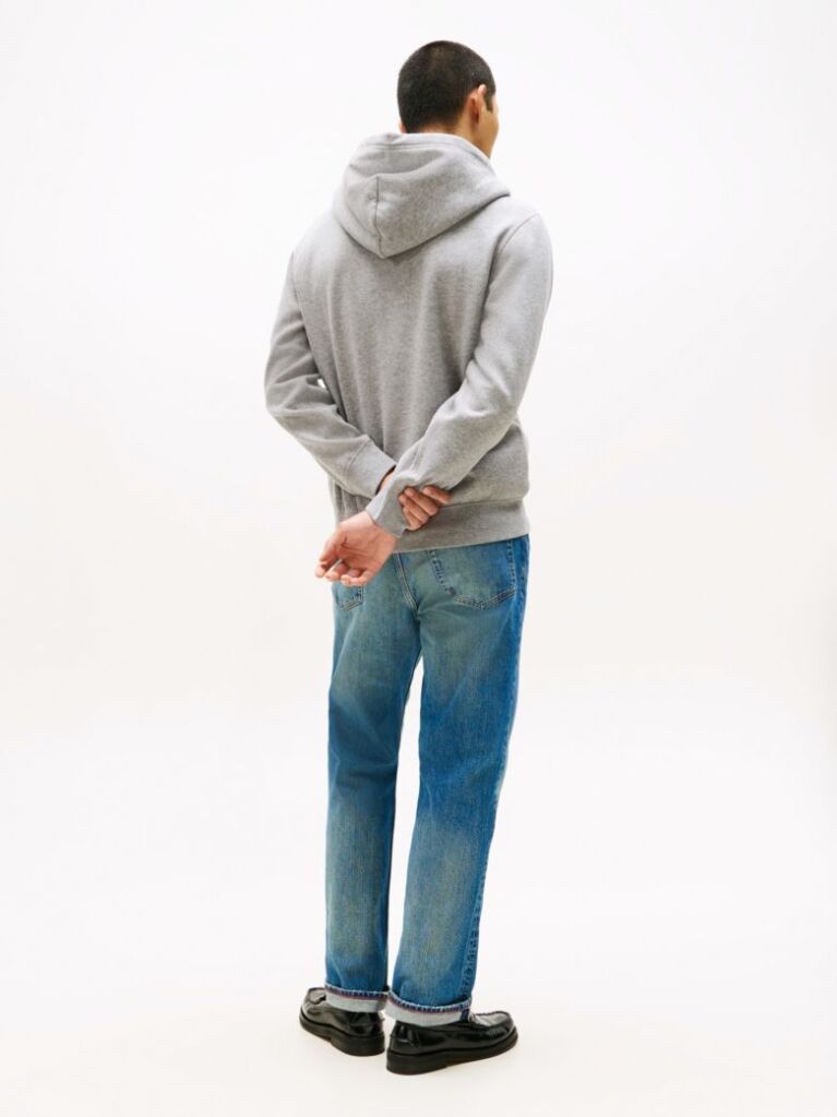 Γκρι Hoody Fleece Με Φερμουάρ  Άνδρες