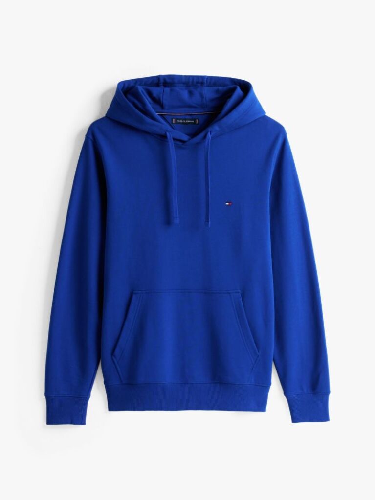 Μπλε Hoody Από Βαμβακερό Terry Με Κεντητό Σημαιάκι  Άνδρες