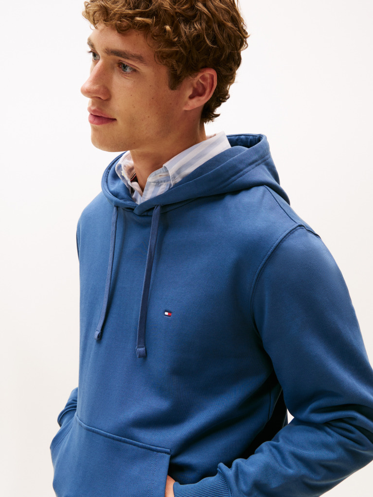 Blue Flag Embroidery Terry Hoody  Men
