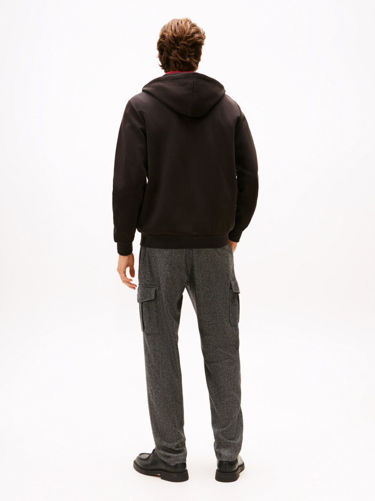 Black Essential Intechno Zip Sweatshirt  Men