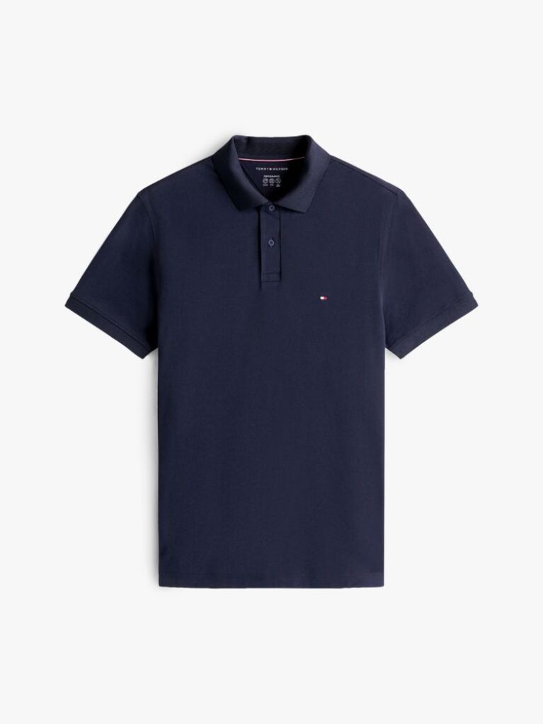 Blue Moisture Wicking Pique Regular Polo Shirt  Men