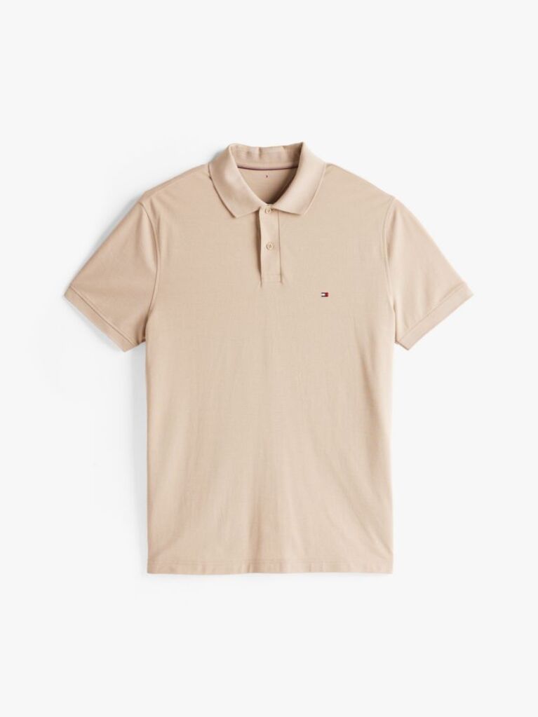 Beige Moisture Wicking Pique Regular Polo Shirt  Men