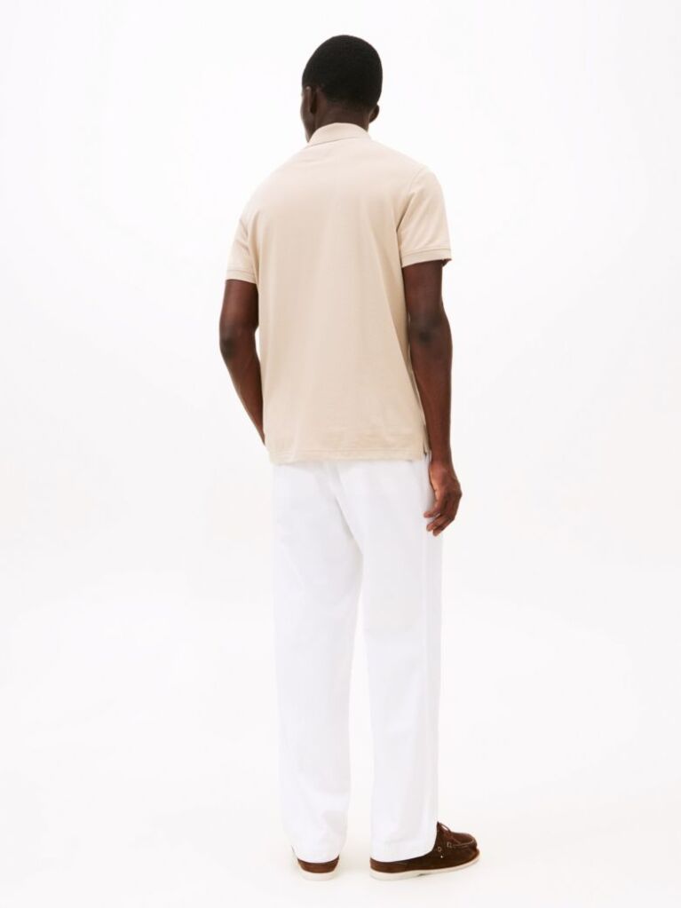 Beige Moisture Wicking Pique Regular Polo Shirt  Men