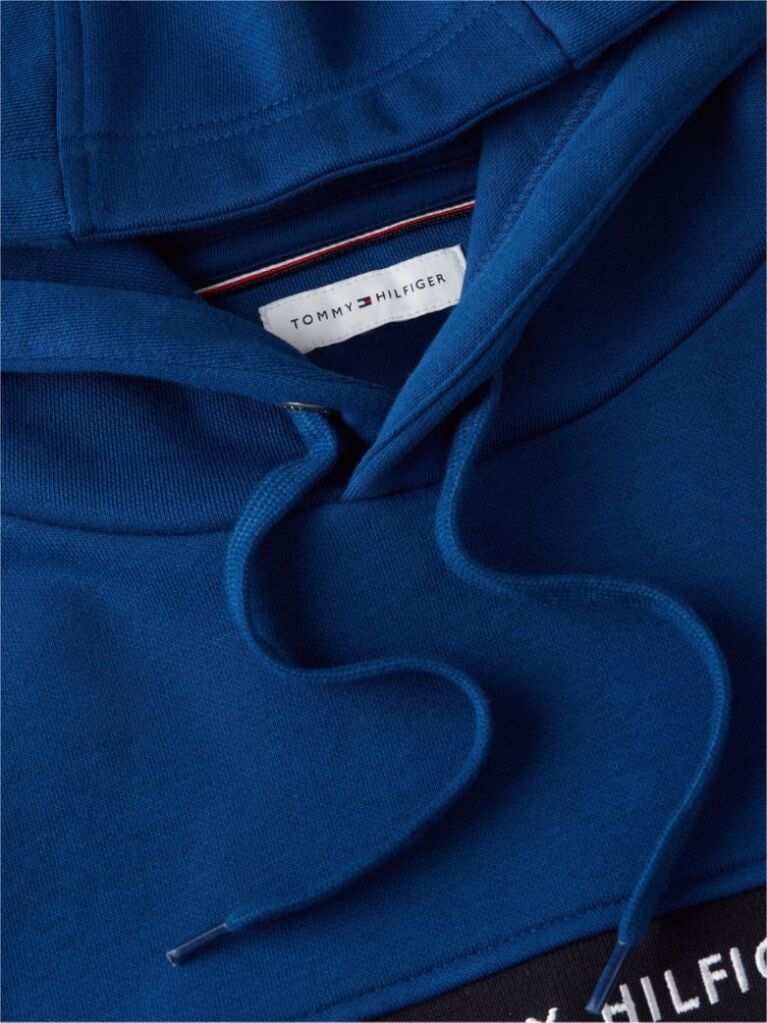 Μπλε Hoody Με Λογότυπο  Άνδρες