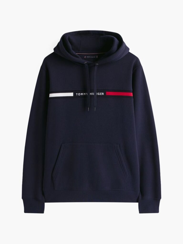 Μπλε Hoody Με Λογότυπο  Άνδρες
