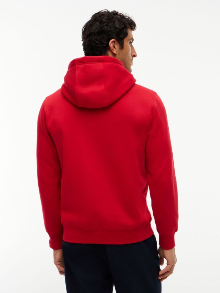 Κόκκινο Hoody Με Λογότυπο  Άνδρες