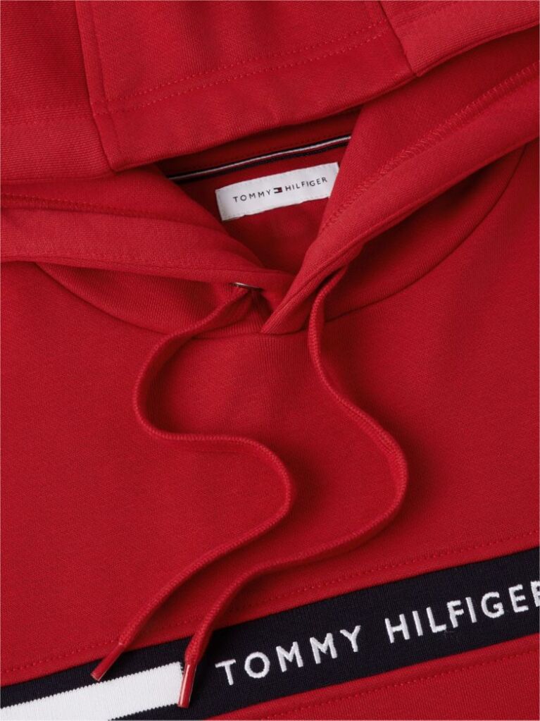 Κόκκινο Hoody Με Λογότυπο  Άνδρες