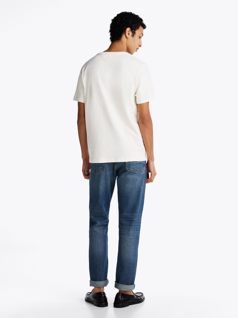Μπεζ T-Shirt Με Σημαίες Hilfiger  Άνδρες
