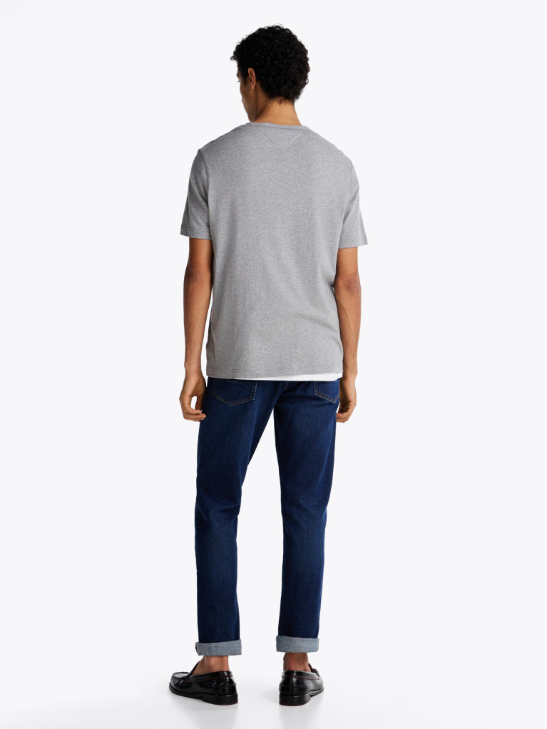 Grey Logo Crew Neck T-Shirt  Men