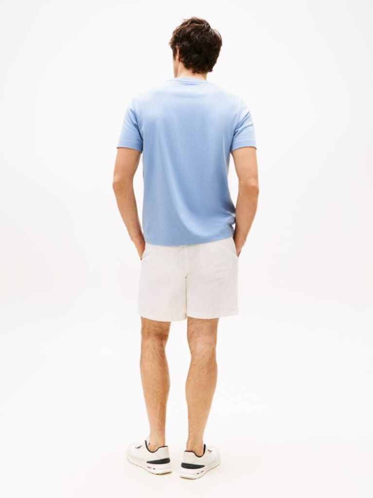 Blue Interlock Knit T-Shirt  Men