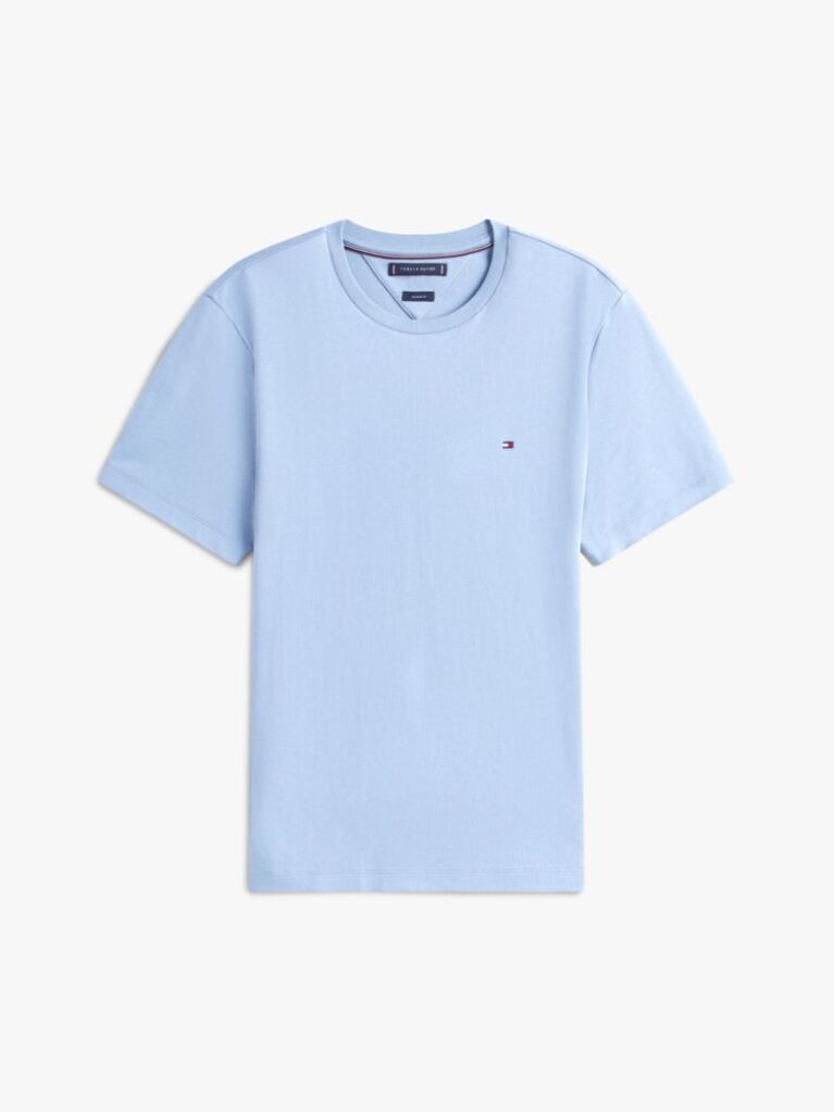 Blue Interlock Knit T-Shirt  Men