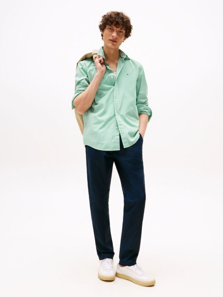 Multi TH Flex Regular Fit Stripe Shirt  Men