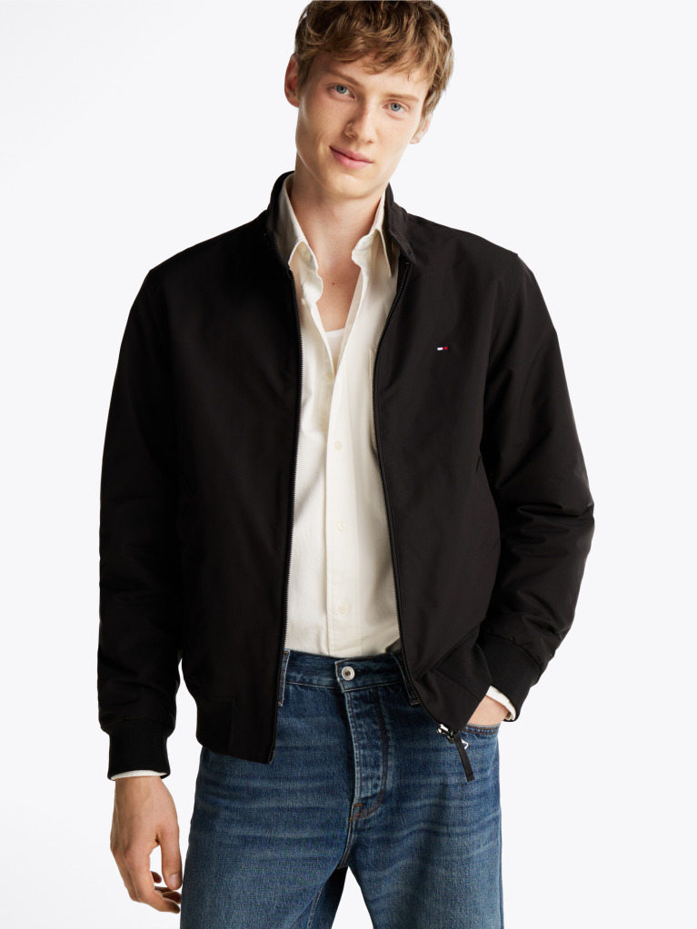 Μαύρο Άνετο Harrington Τζάκετ  Άνδρες