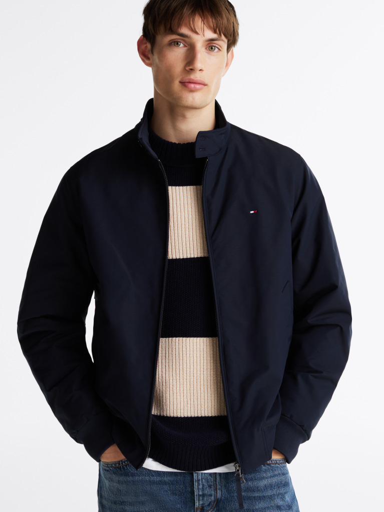 Μπλε Άνετο Harrington Τζάκετ  Άνδρες