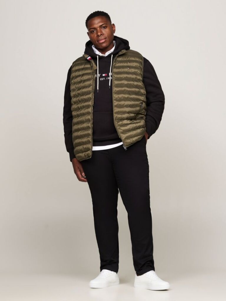 Black Plus Denton Pima Straight Chinos  Men