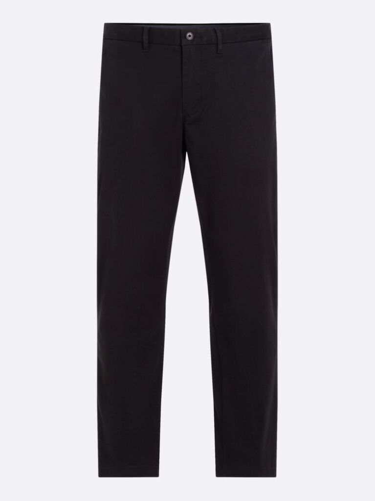 Black Plus Denton Pima Straight Chinos  Men