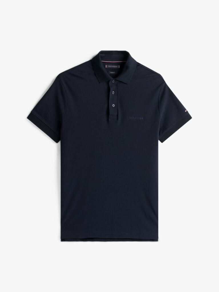 Blue Regular Fit Hilfiger Monotype Polo Shirt  Men