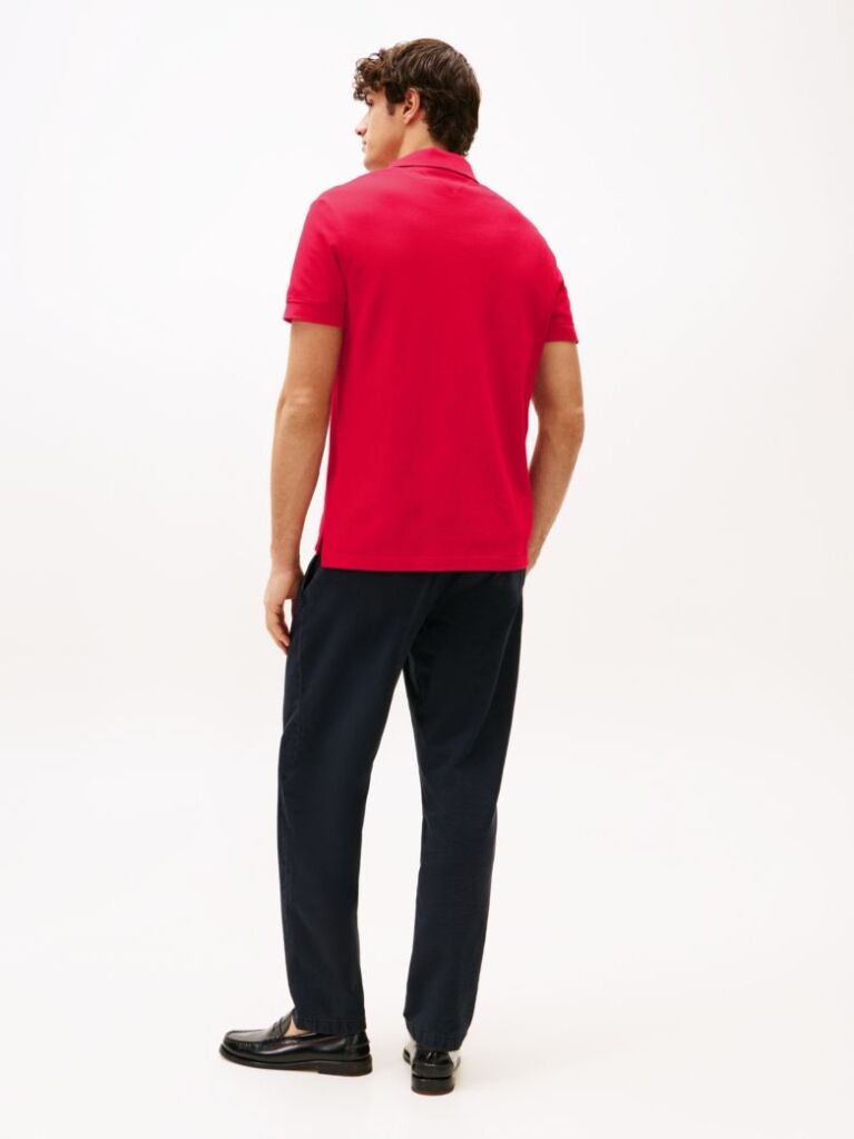 Red Regular Fit Hilfiger Monotype Polo Shirt  Men