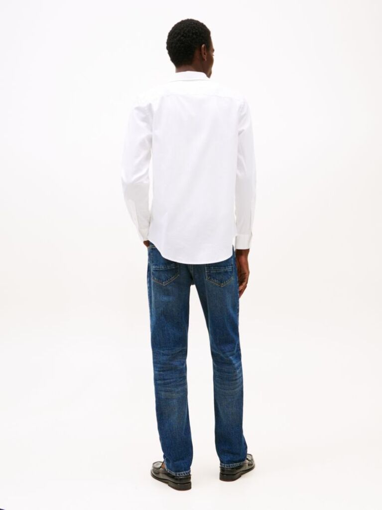 White TH Flex Slim Fit Shirt  Men