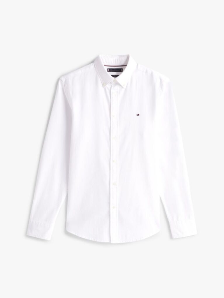 White TH Flex Slim Fit Shirt  Men