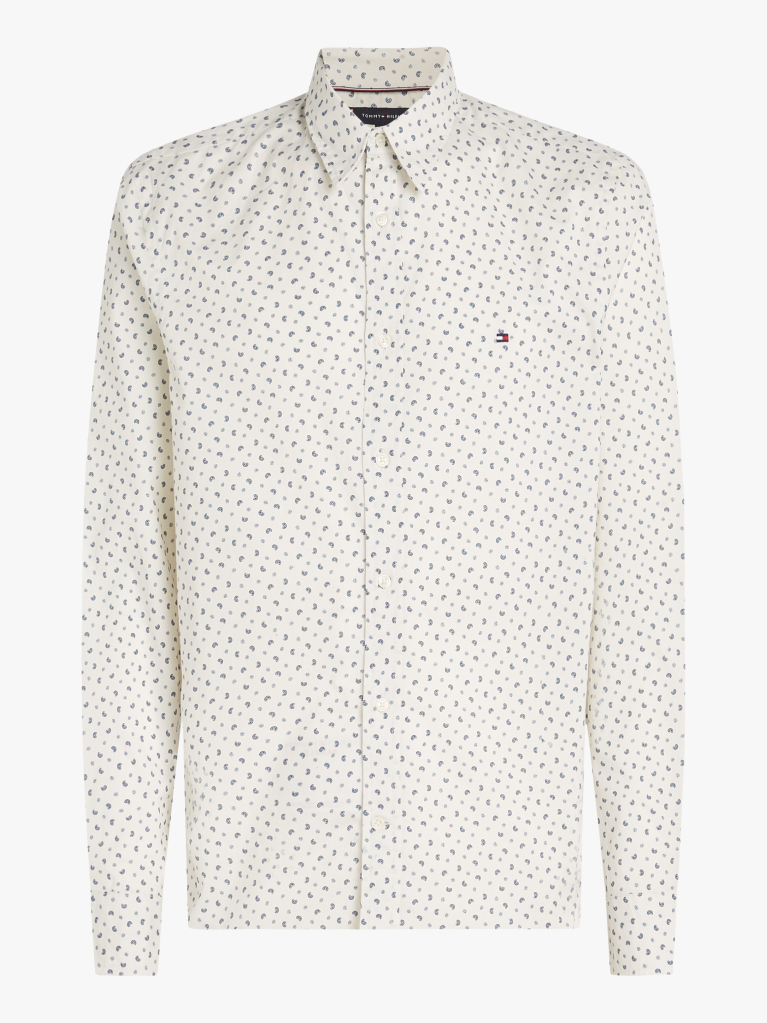 White TH Flex Slim Fit Poplin Shirt  Men