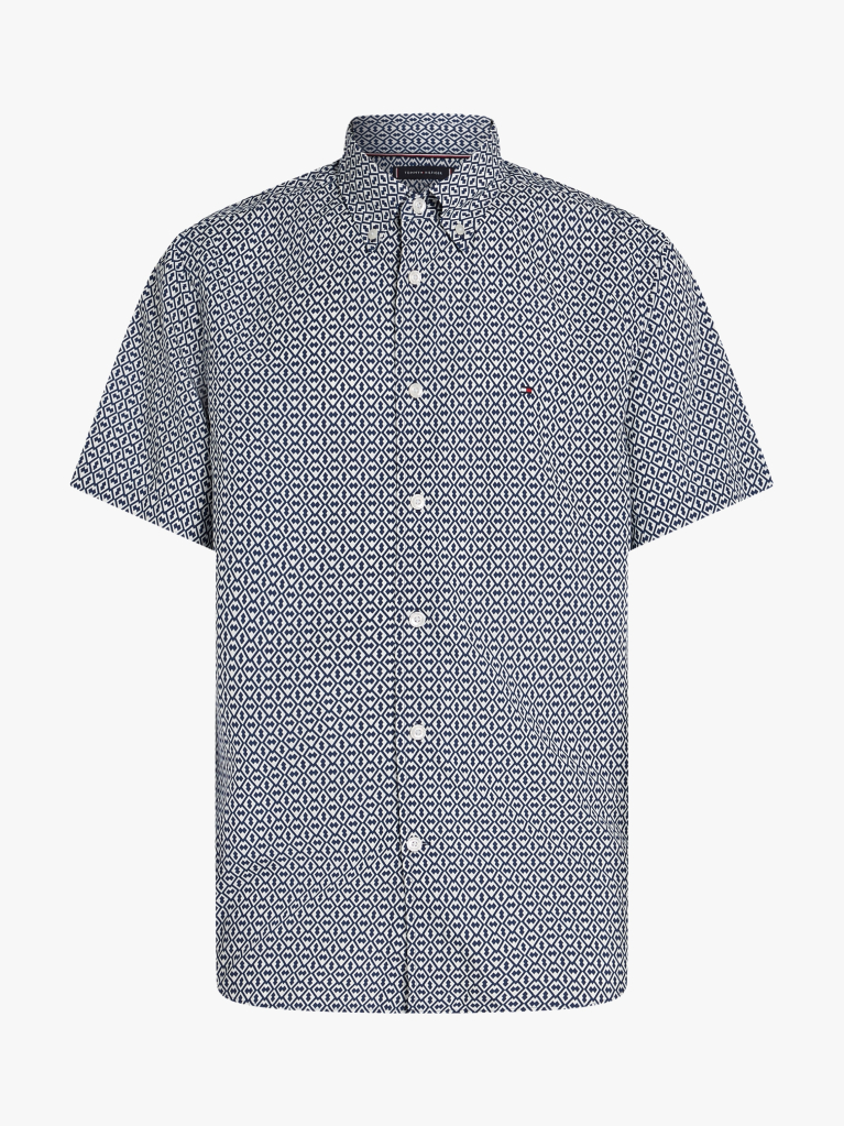 Multi Geometric Print Regular Fit Shirt  Men