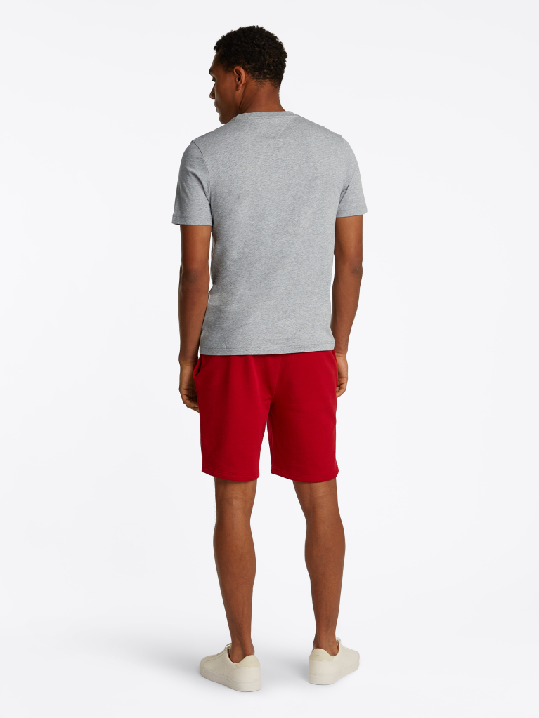 Grey Logo Embroidery T-Shirt  Men