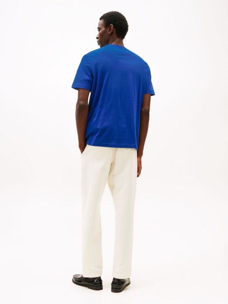 Blue Logo Crew Neck T-Shirt  Men