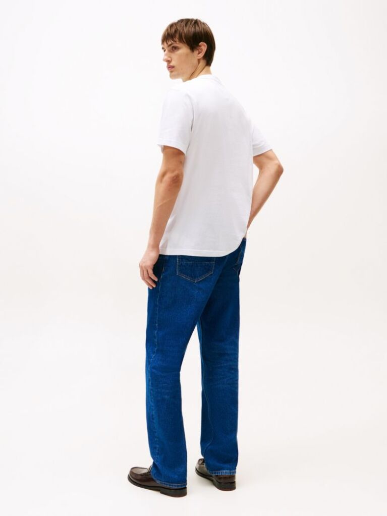 White Logo Crew Neck T-Shirt  Men