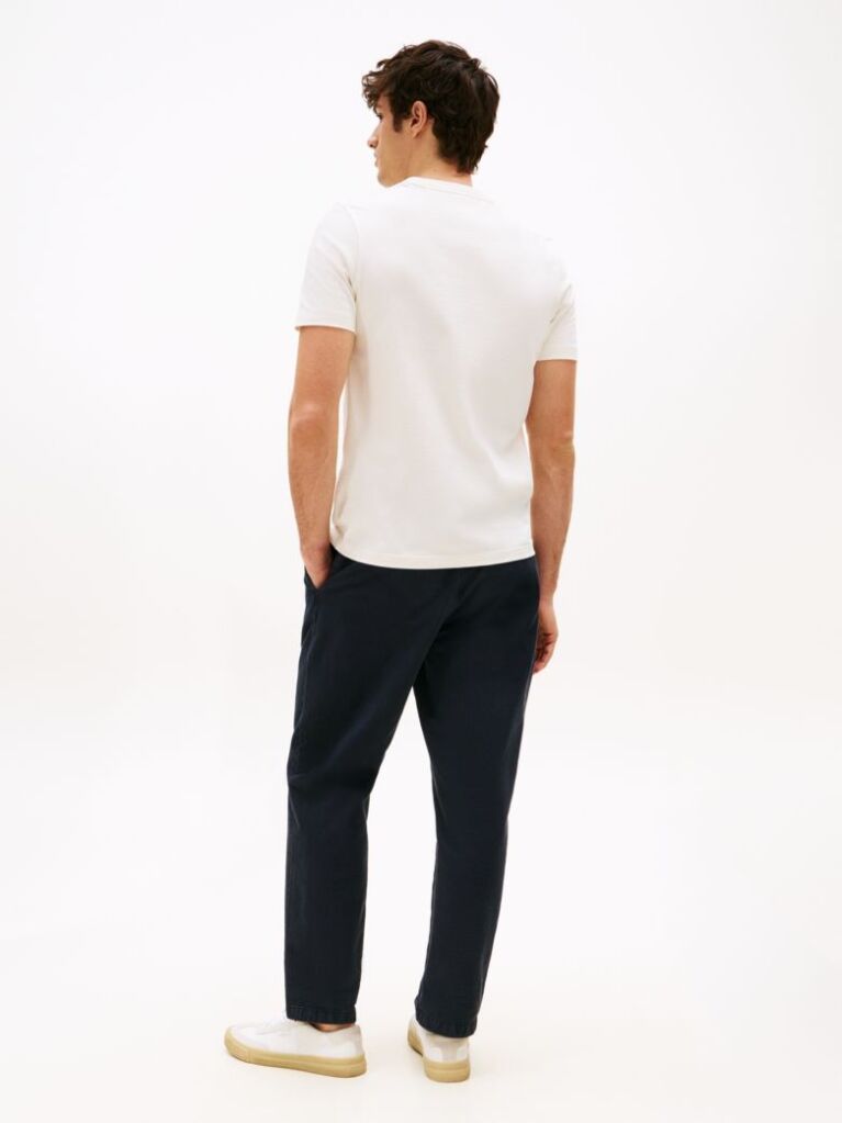 White Logo Graphic Crew-Neck T-Shirt  Men