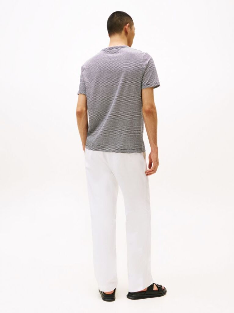 Multi Flag Embroidery Stripe T-Shirt  Men