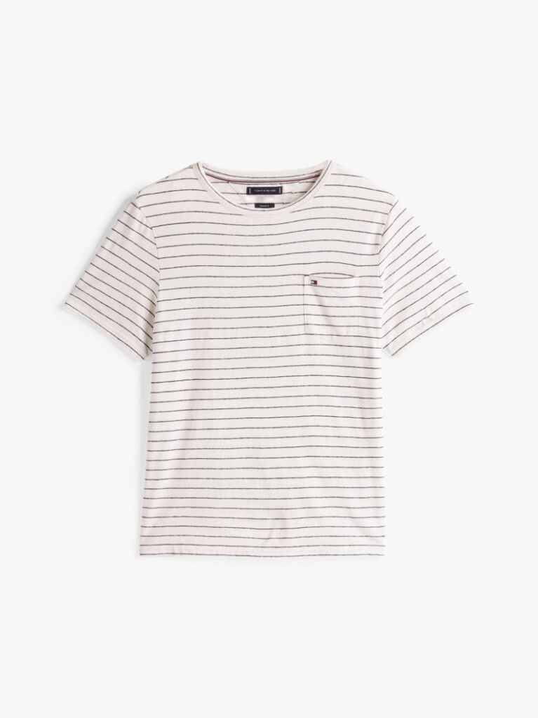 Multi Ριγέ T-Shirt Με Κεντητή Σημαία  Άνδρες
