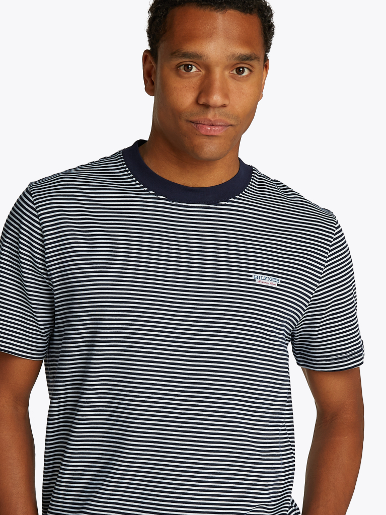 Multi Monotype Stripe T-Shirt  Men